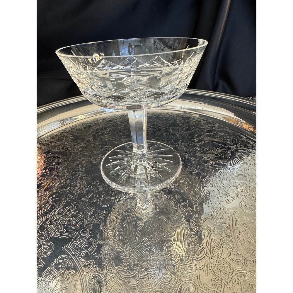 Waterford Irish Cut Crystal Lismore Champagne Coupe Dessert Glass - Picture 9 of 10